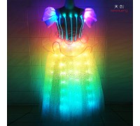 Led light prom princess dress